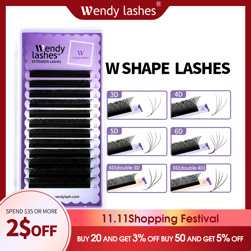 Eyelash Extension Yy - Wendy Lashes W Shape Bloom 3D/4D/5D/6D/8D