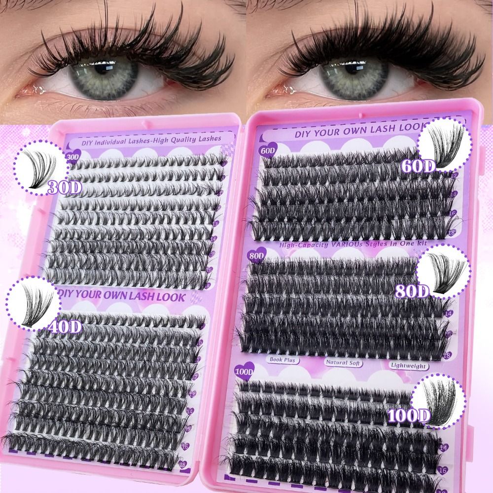 Faux Mink Lash - 9-18mm Length False Eyelashes Bond and