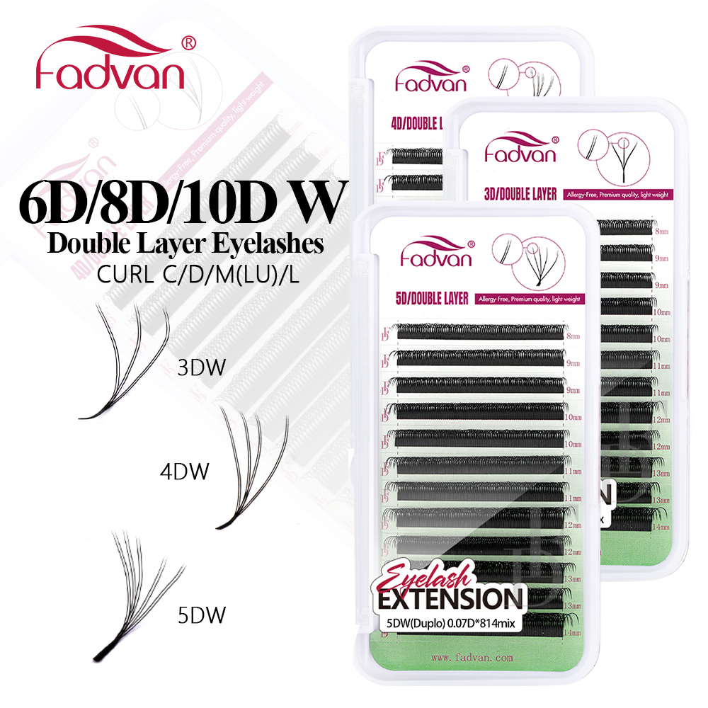 Faux Mink Lash - FADVAN W Shape Double Layer Eyelashes