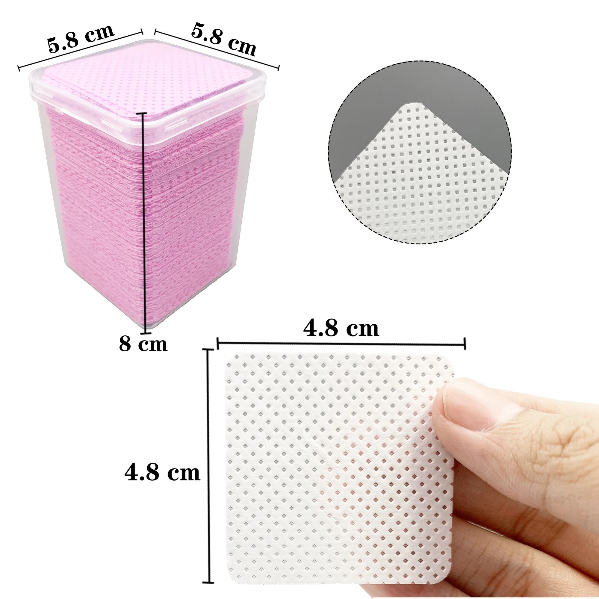 200Pcs/Box Lint Free Nail Wipe - огляд і ціна Eyelash Extension Cleaning