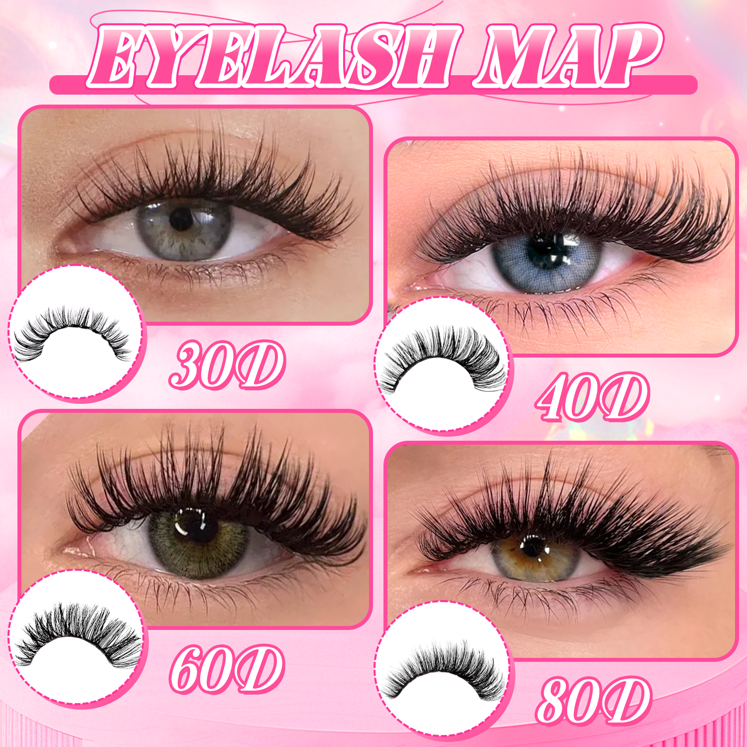 740/800PCS Eyelash Cluster Kit - огляд і ціна Eyelash Extension Or Extensions