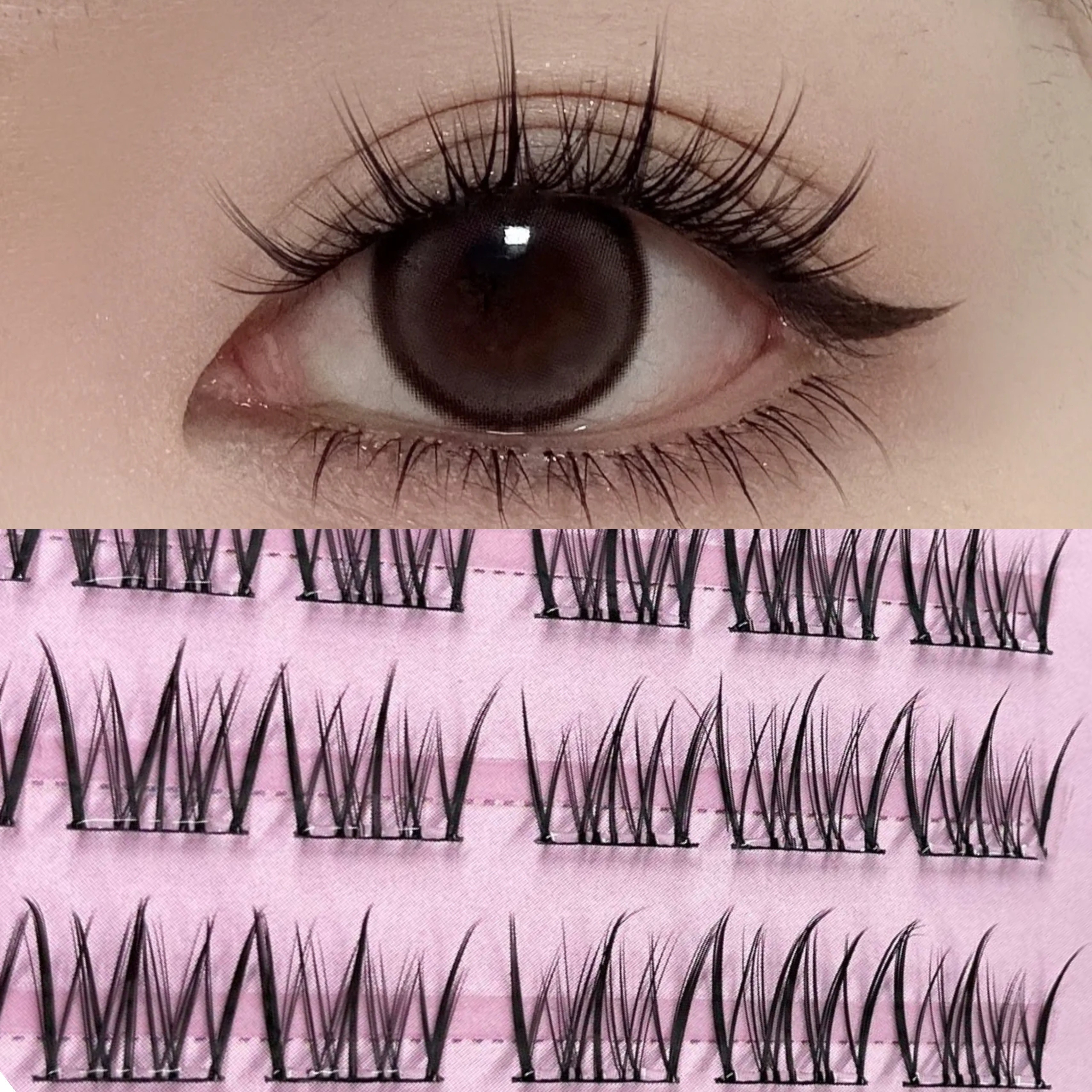 Mixiaohe Korean Pure Style Clu - огляд і ціна Eyelash Extension Natural