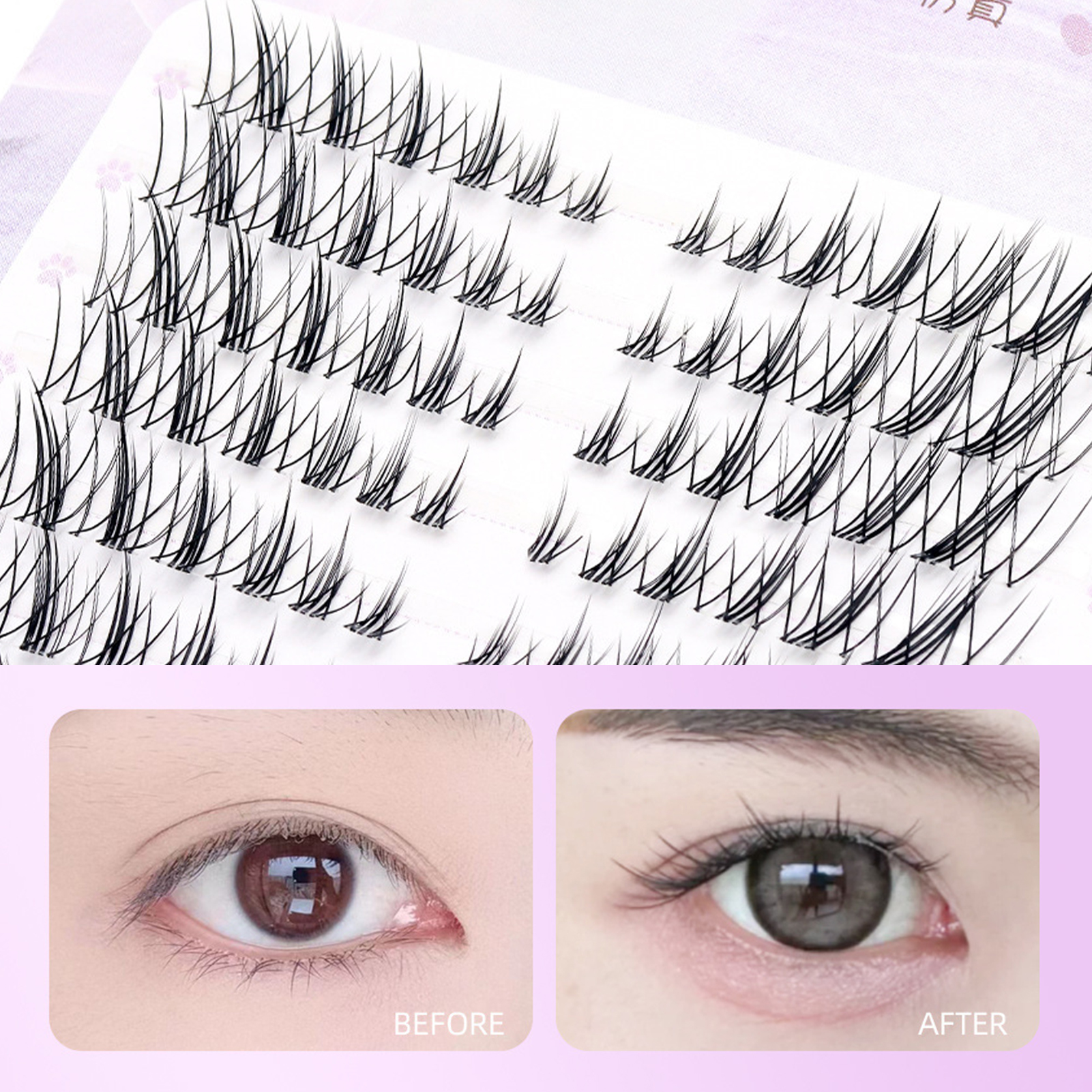 Thai Fox-style False Eyelashes - огляд і ціна Eyelash Extension Cluster