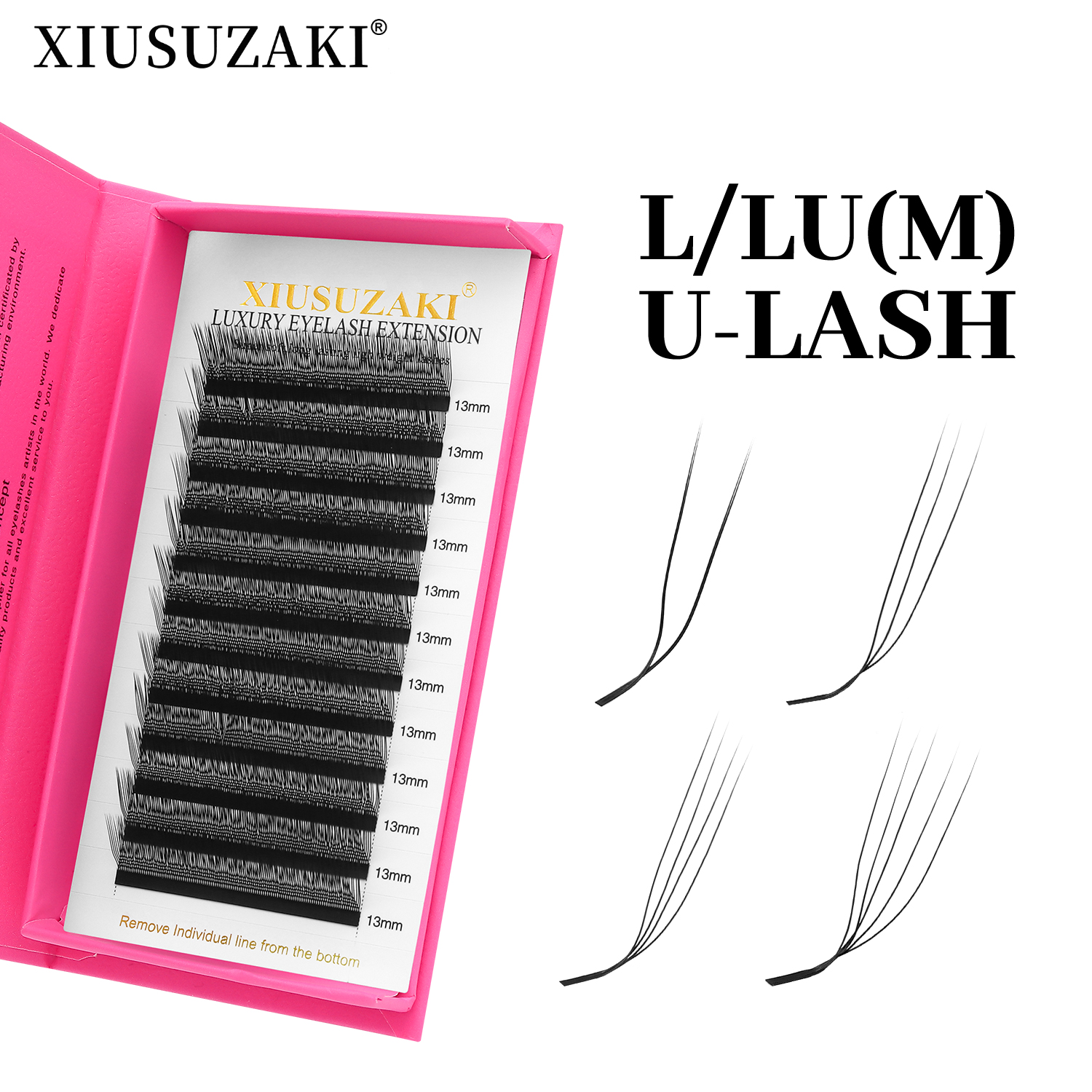 XIUSUZAKI L/LU/M Curl U/W Lash - огляд і ціна Eyelash Extension Yy