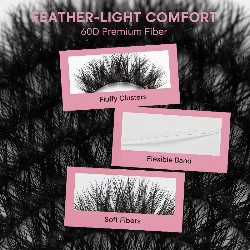 1 Set DIY Individual Eyelashes - огляд і ціна Eyelash Extension Cluster