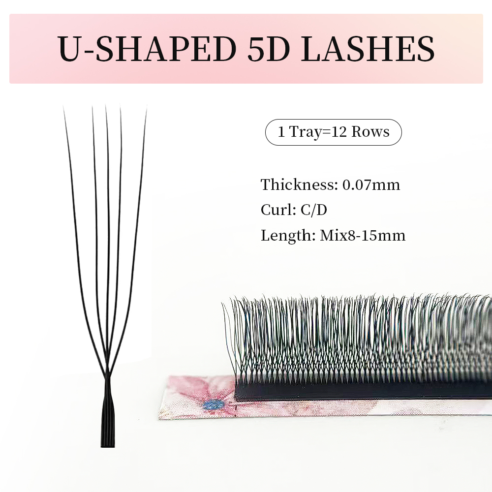 U Shaped YY 3DW 4DW 5DW Eyelas - огляд і ціна Eyelash Extension Yy