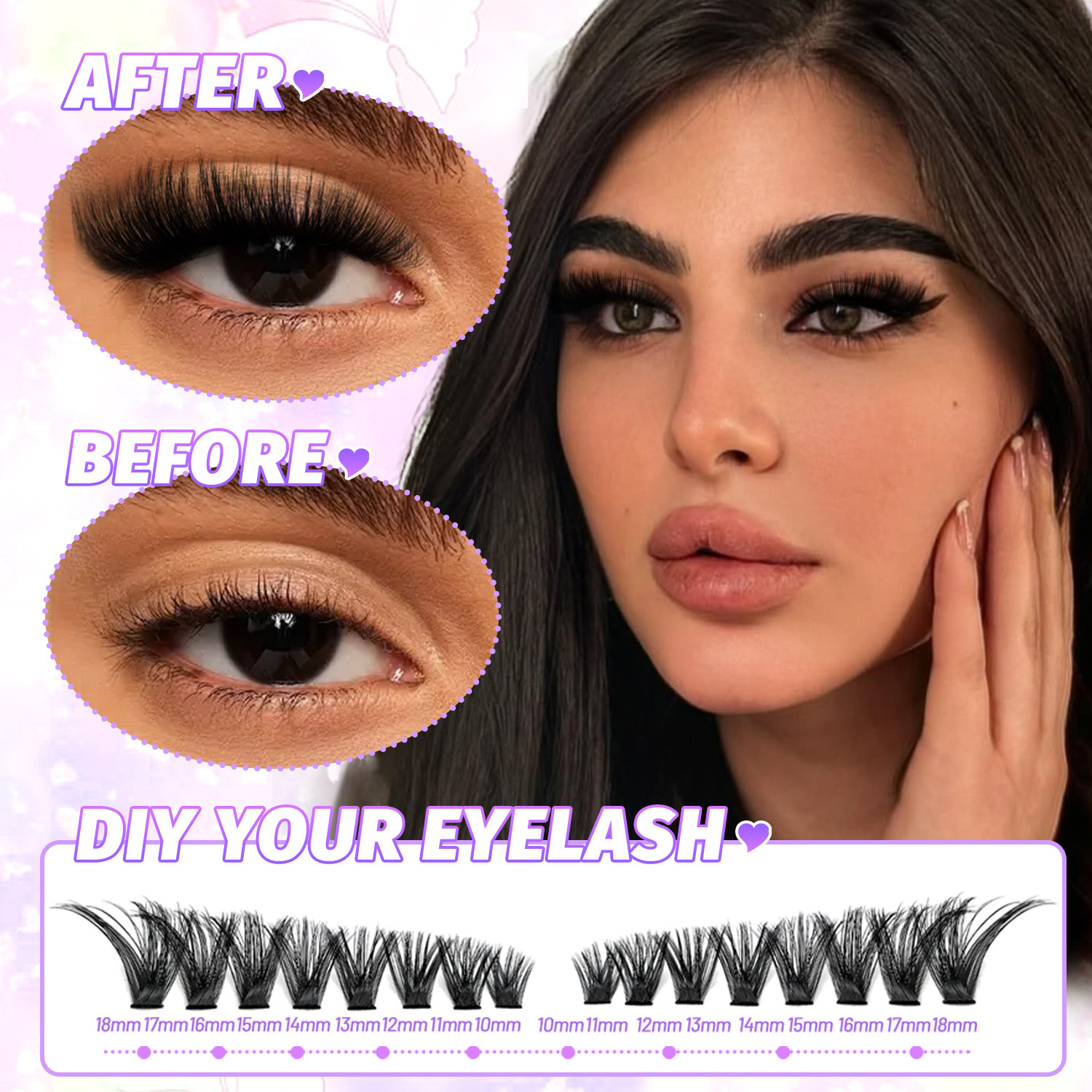 DIY False Eyelashes individual - огляд і ціна Eyelash Extension Or Extensions