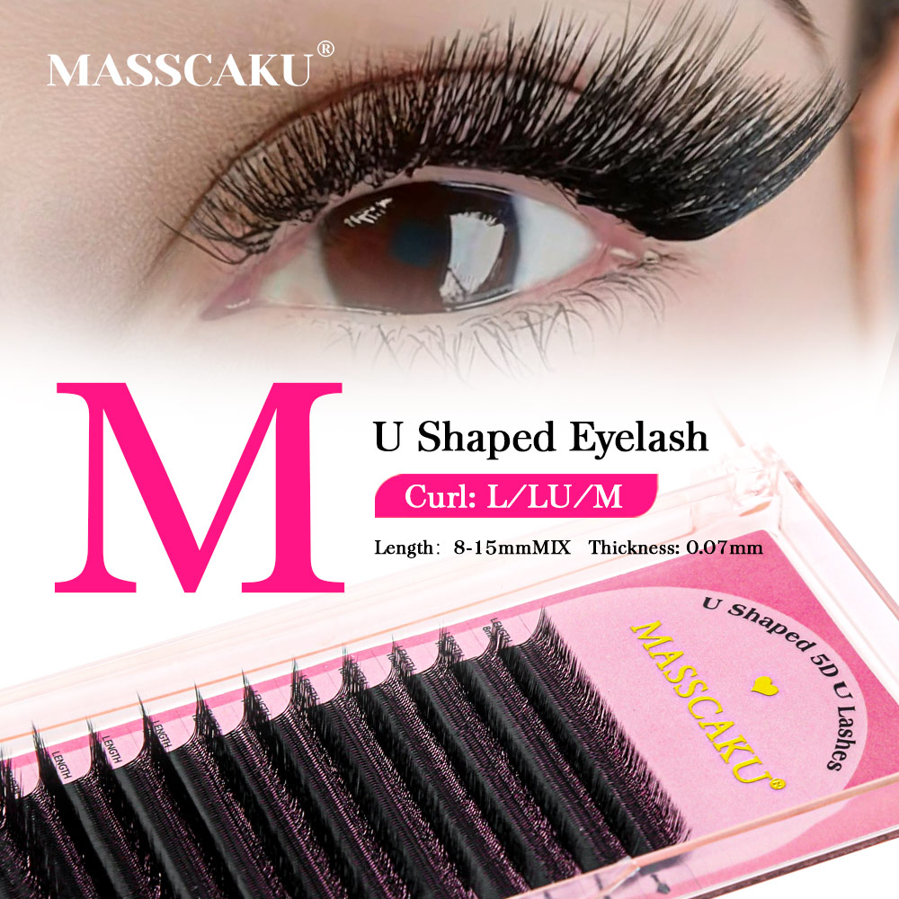 MASSCAKU 3D 4D 5D L/LU/M U-Sha - огляд і ціна Eyelash Extension Yy