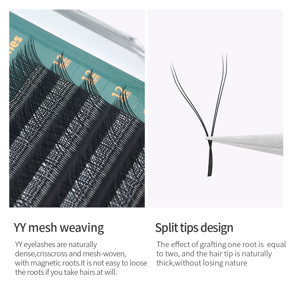 GLAMLASH YY Shape Black Eyelas - огляд і ціна Eyelash Extension Yy