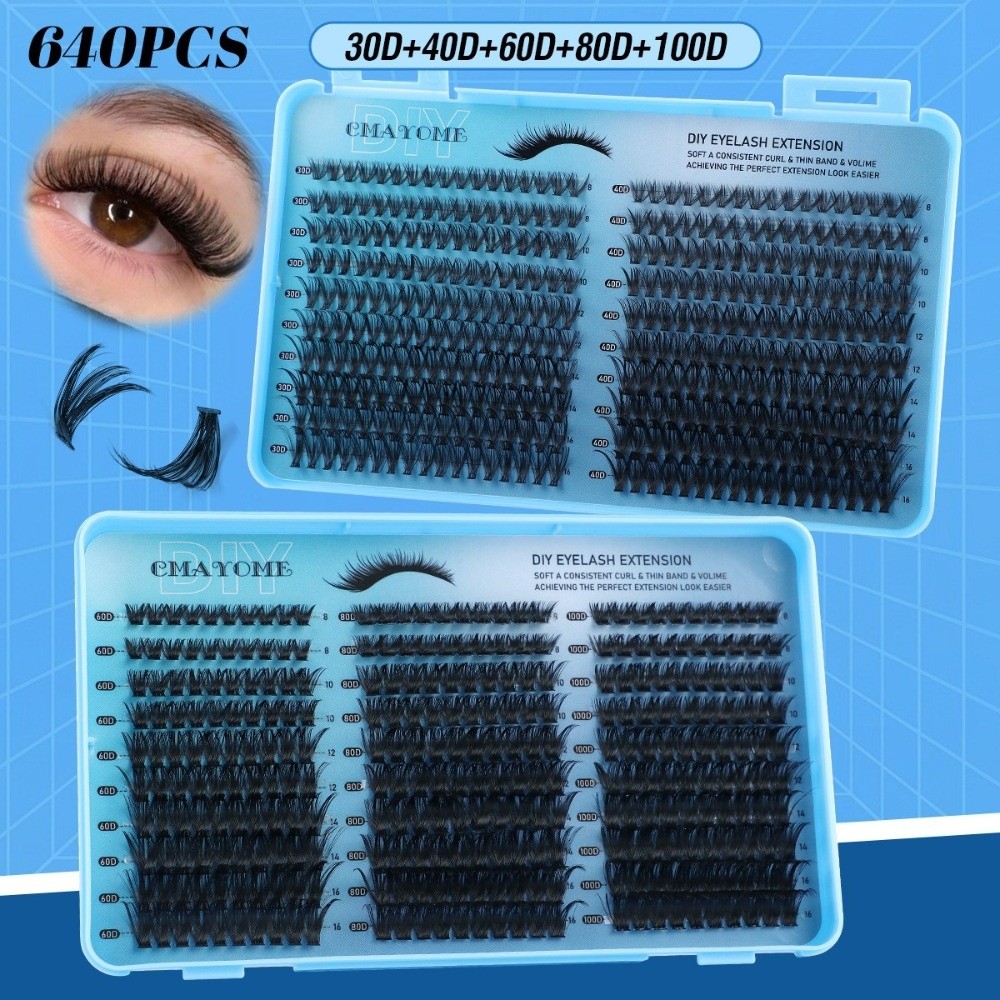 640Pcs 8-16mm Length False Eye - огляд і ціна Eyelash Extension Volume