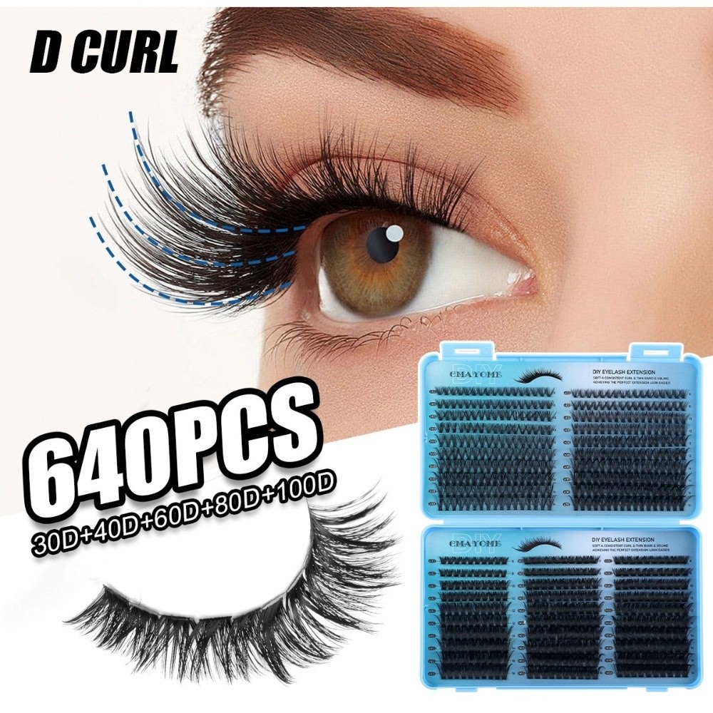 640Pcs 8-16mm Length False Eye - огляд і ціна Eyelash Extension Volume