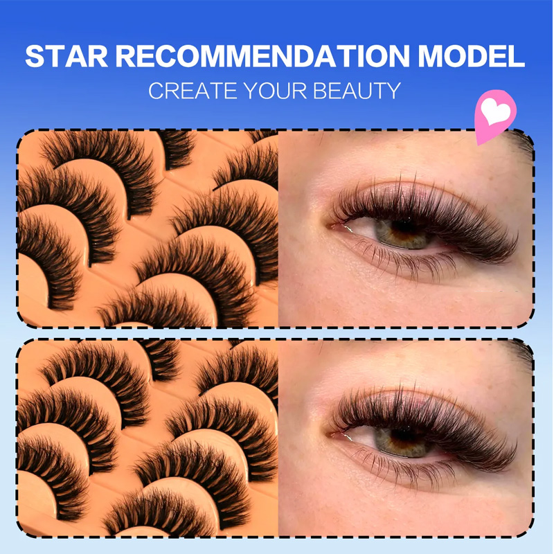 10 Pairs Lashes 6D Faux Mink E - огляд і ціна Faux Mink Lash