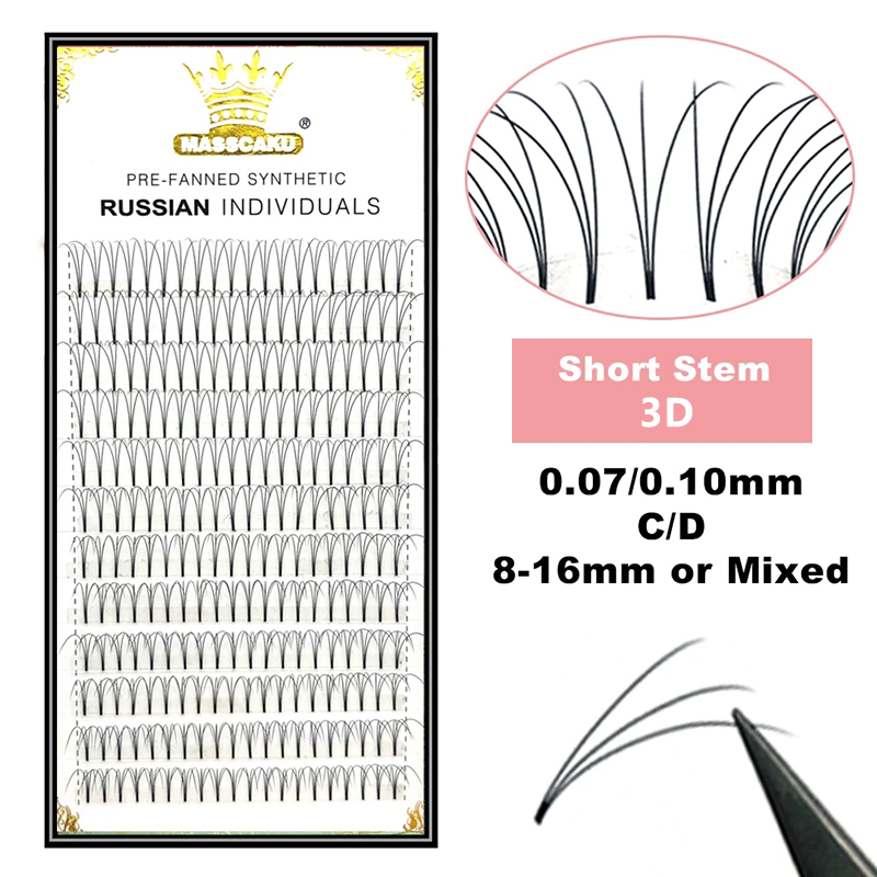 MASSCAKU Lashes Premade Wide F - огляд і ціна Eyelash Extension Or Extensions