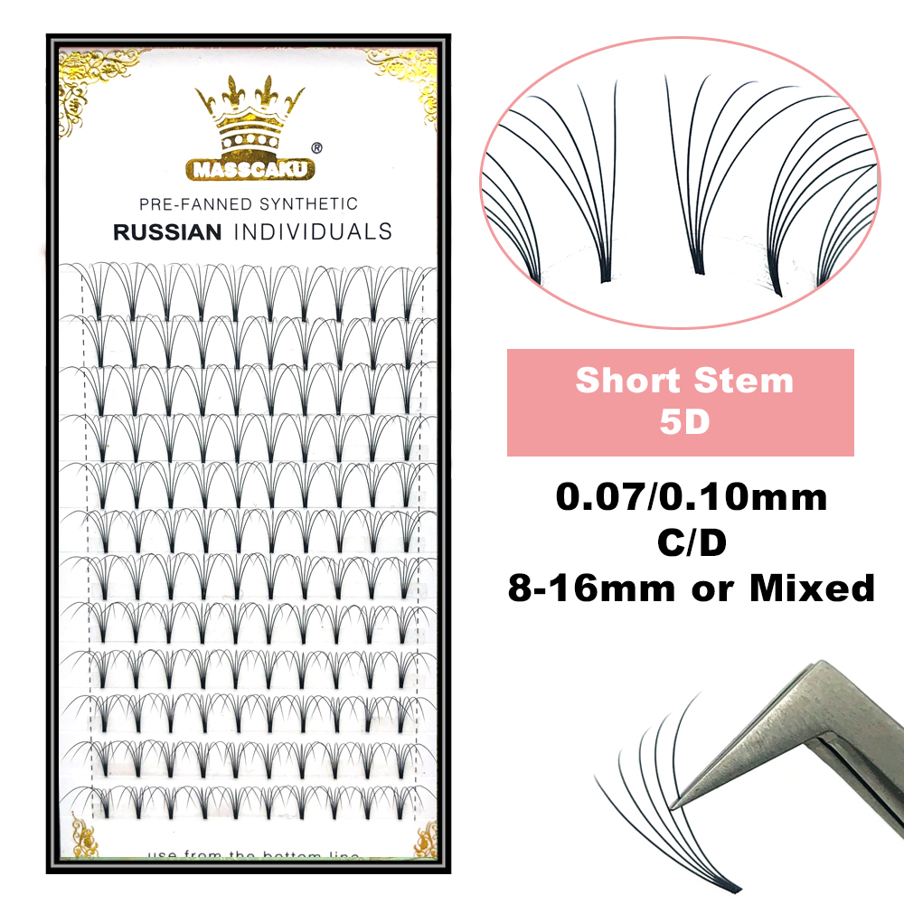 MASSCAKU Lashes Premade Wide F - огляд і ціна Eyelash Extension Or Extensions