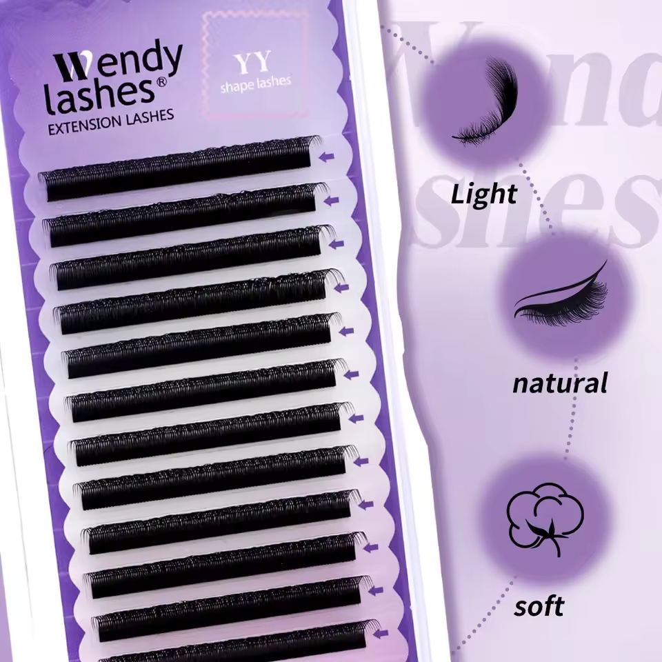 WENDY 2D YY Shape C/D Curl Eya - огляд і ціна Faux Mink Lash