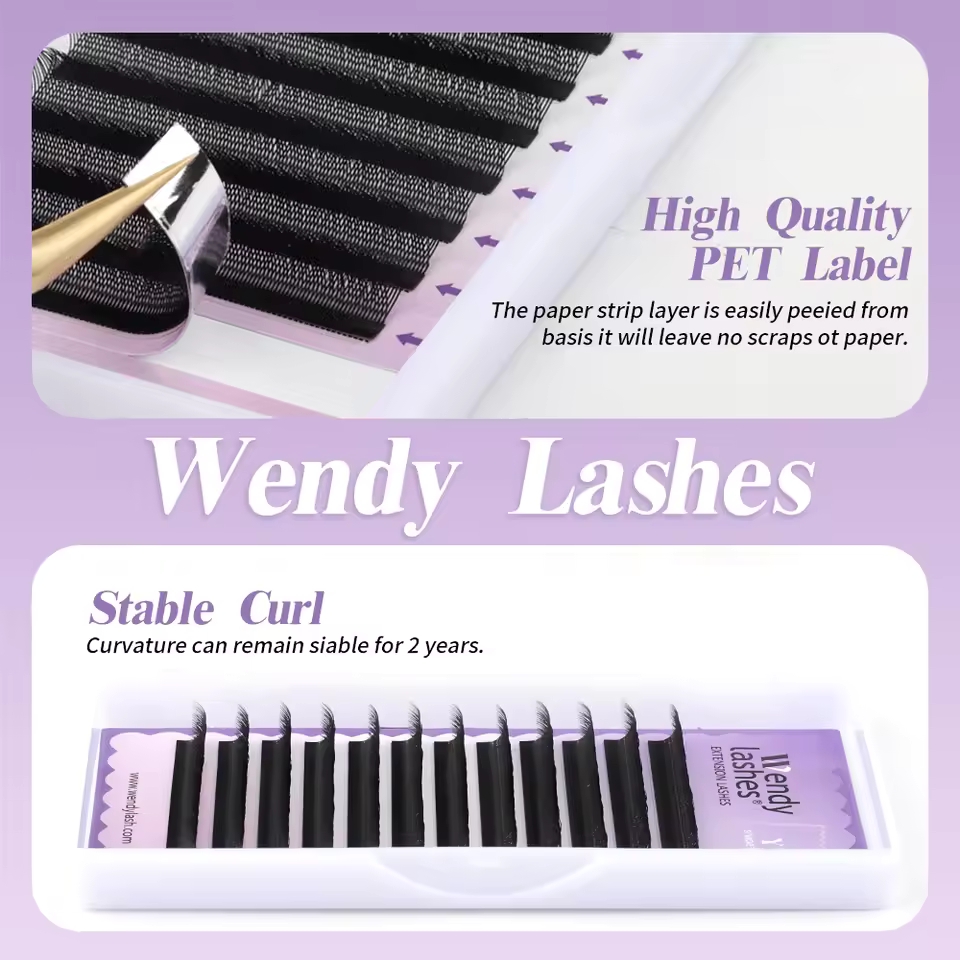 WENDY 2D YY Shape C/D Curl Eya - огляд і ціна Faux Mink Lash