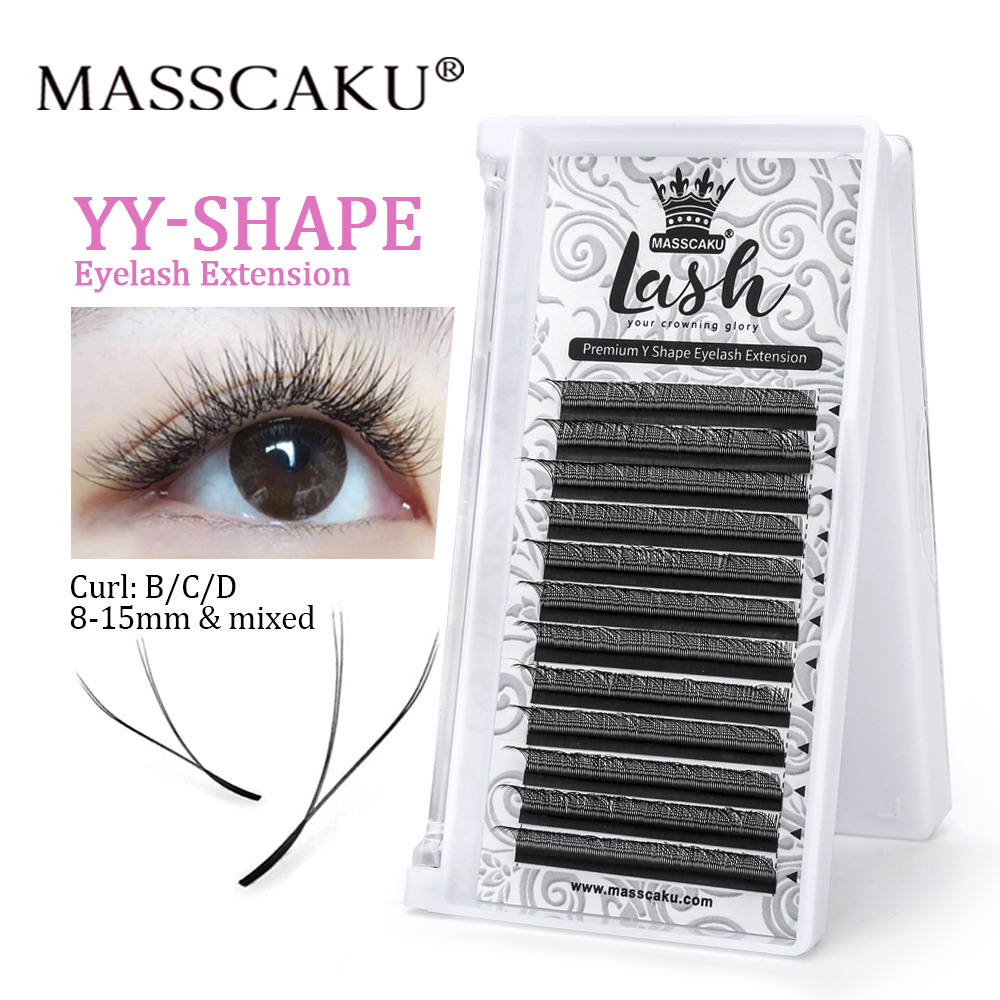 Hot Selling Masscaku YY Shape  - огляд і ціна Eyelash Extension Yy