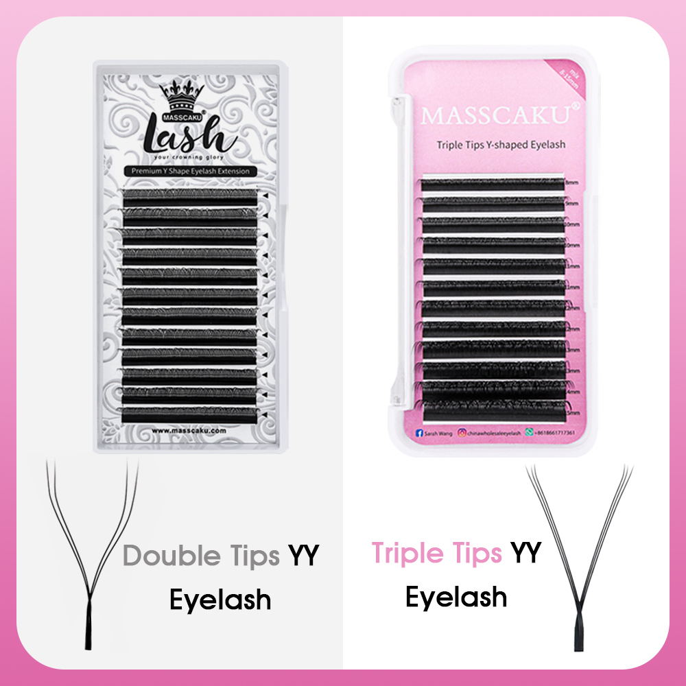 Hot Selling Masscaku YY Shape  - огляд і ціна Eyelash Extension Yy
