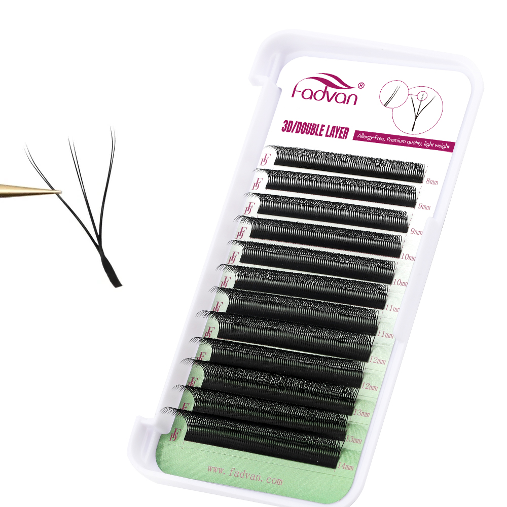 FADVAN 6D-W shaped eyelash ext - огляд і ціна Eyelash Extension Yy