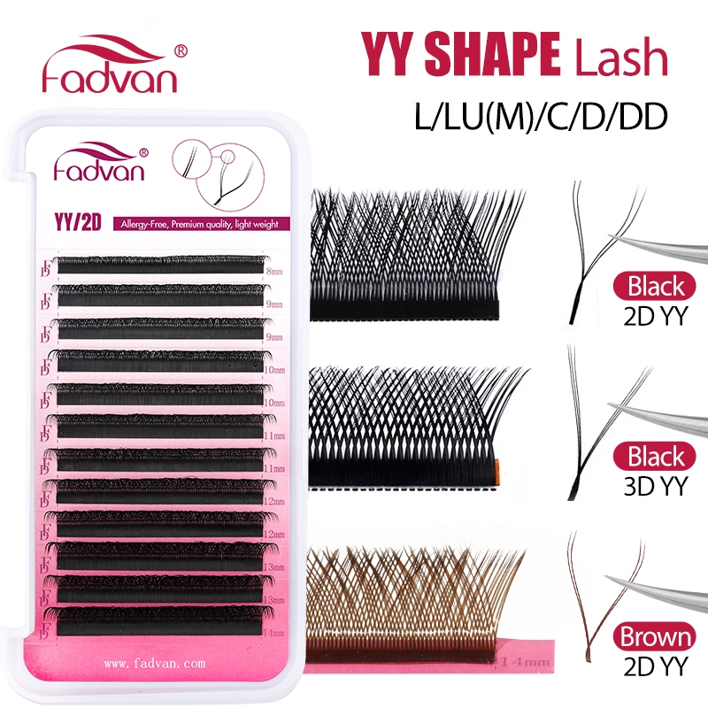 FADVAN YY/SYY Shape L/LU(M)/C/ - огляд і ціна Eyelash Extension Yy