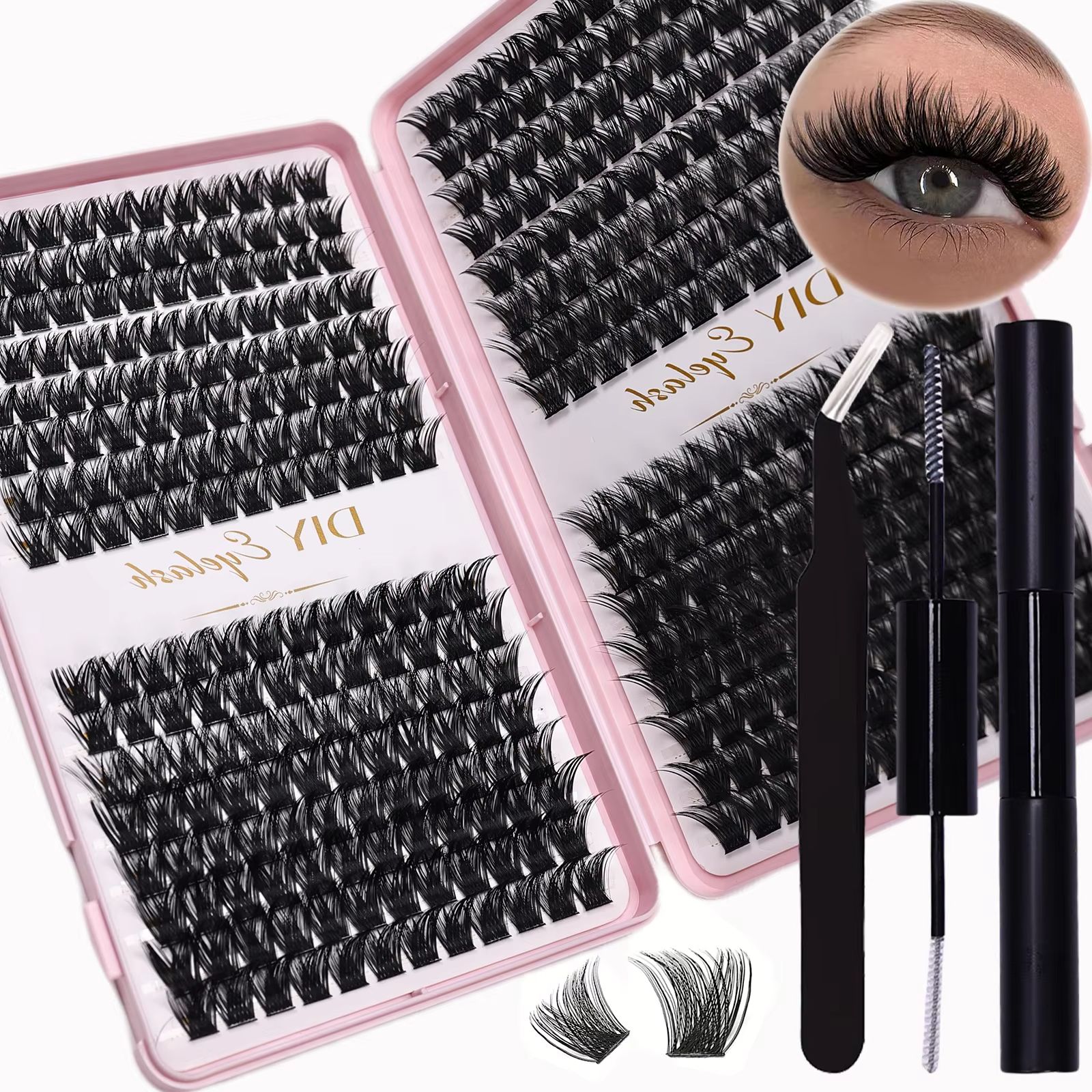 DIY Eyelash Extension Kit 384p - огляд і ціна Eyelash Extension Volume