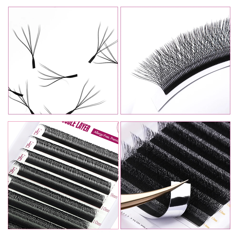 FADVAN W Shape Double Layer Ey - огляд і ціна Faux Mink Lash