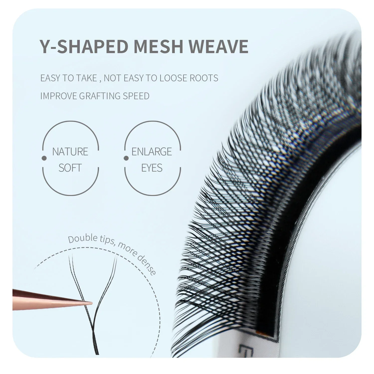 ANNAFRIS Brown W Shape Lash Ex - огляд і ціна Eyelash Extension Yy