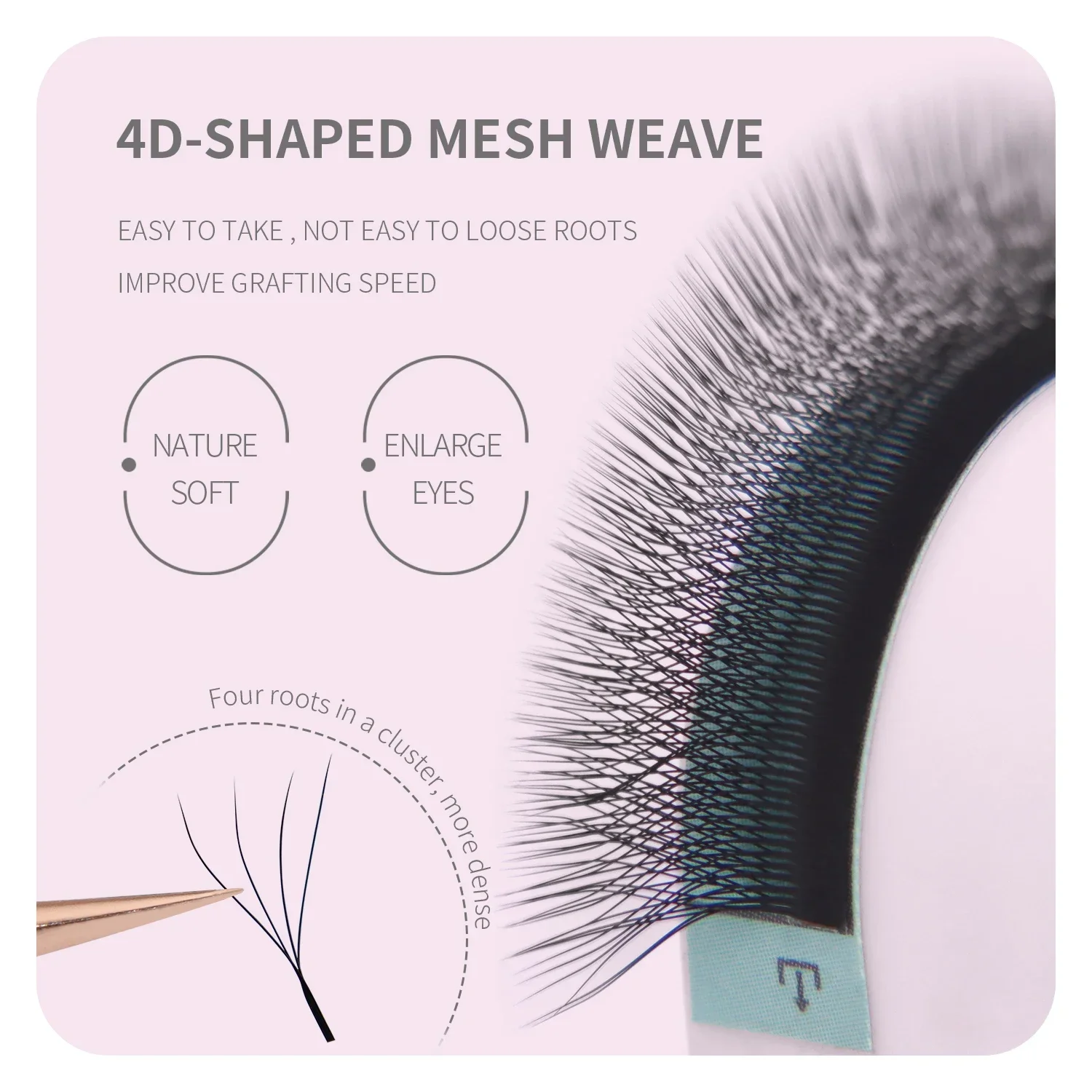 ANNAFRIS Brown W Shape Lash Ex - огляд і ціна Eyelash Extension Yy