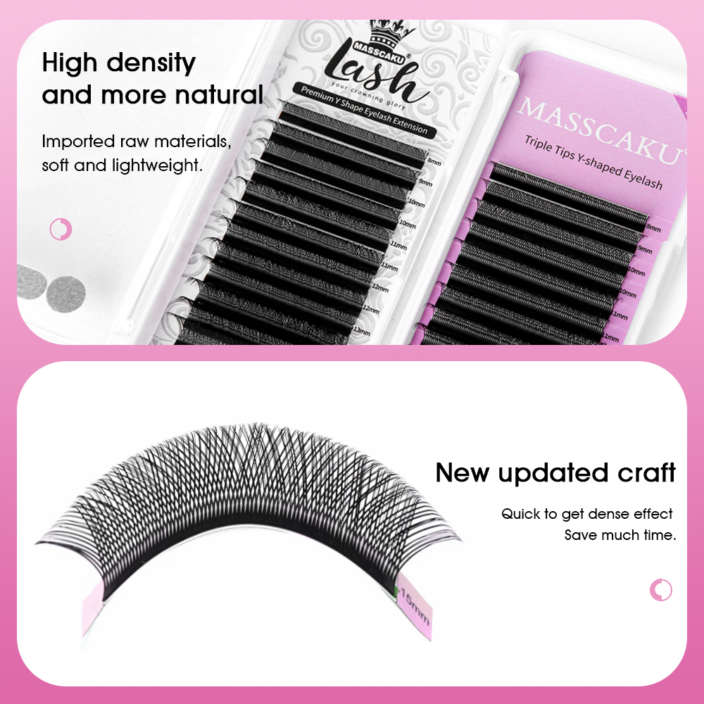 MASSCAKU Hot Selling Natural P - огляд і ціна Eyelash Extension Yy