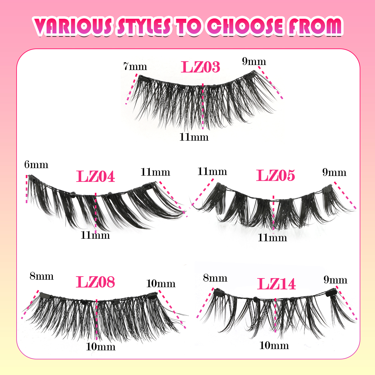 New 1 Pair Magnetic Eyelashes  - огляд і ціна Faux Mink Lash