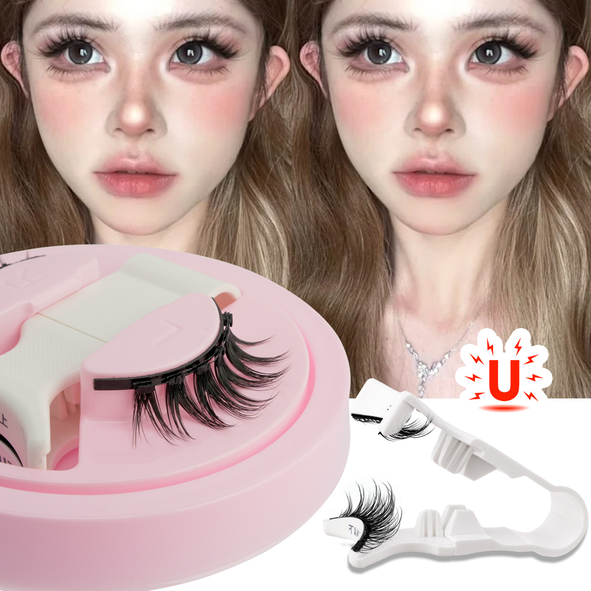 New 1 Pair Magnetic Eyelashes  - огляд і ціна Faux Mink Lash