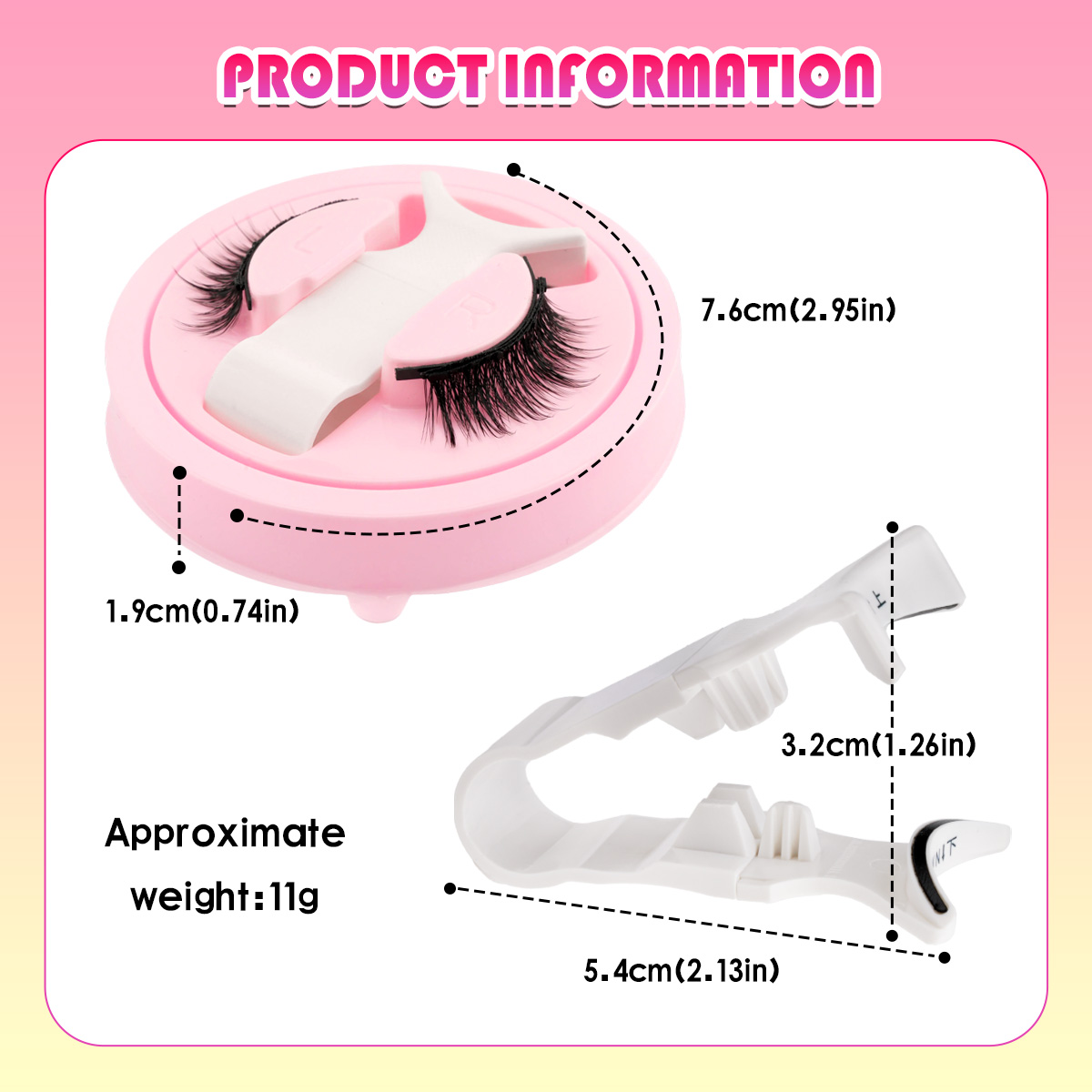 New 1 Pair Magnetic Eyelashes  - огляд і ціна Faux Mink Lash