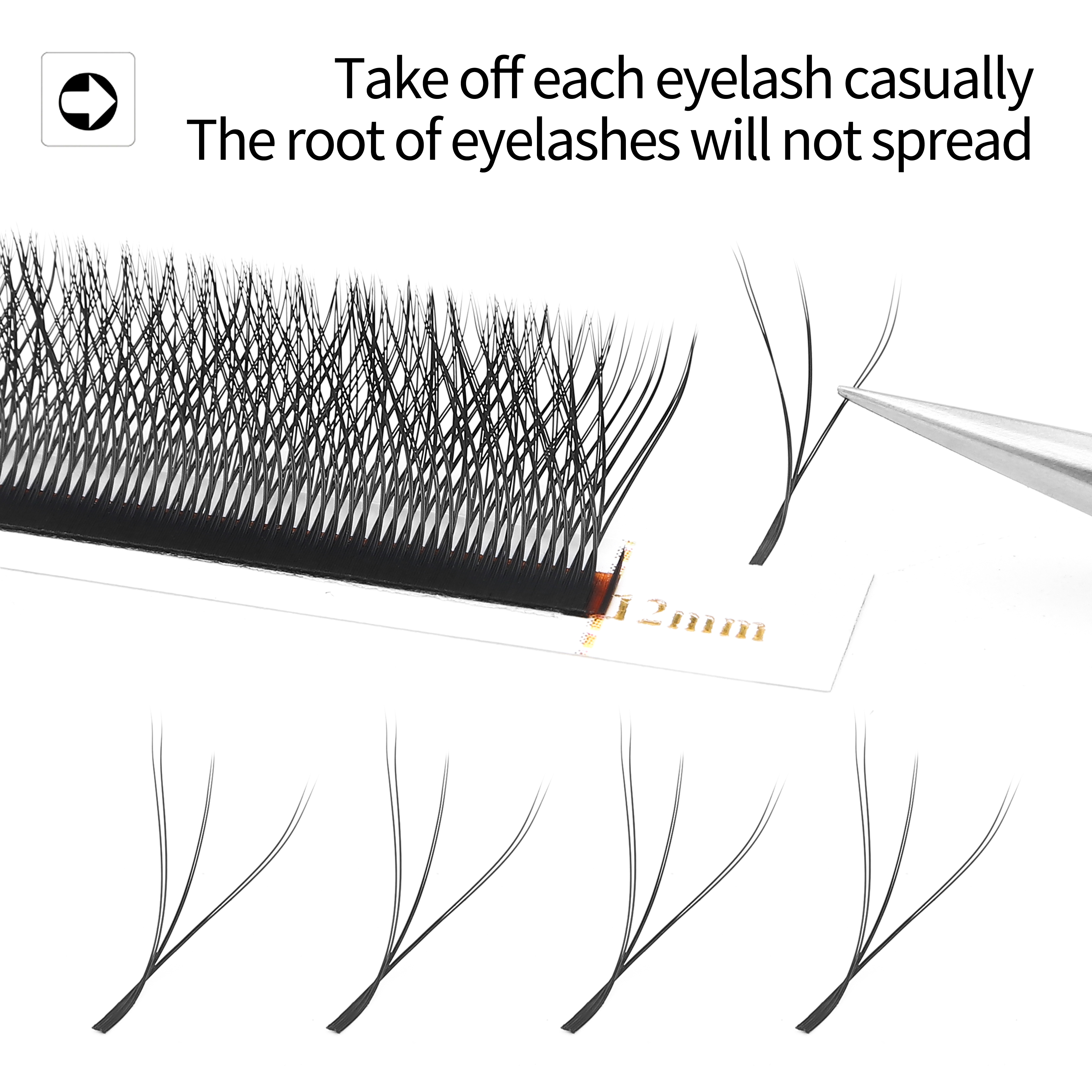 XIUSUZAKI W Shaped Lashes Bloo - огляд і ціна Eyelash Extension Yy