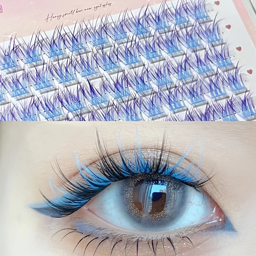 Mixiaohe Colorful Eyelashes 60 - огляд і ціна Eyelash Extension Natural