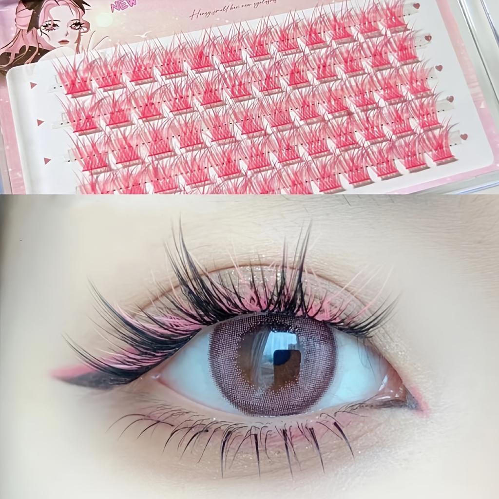 Mixiaohe Colorful Eyelashes 60 - огляд і ціна Eyelash Extension Natural