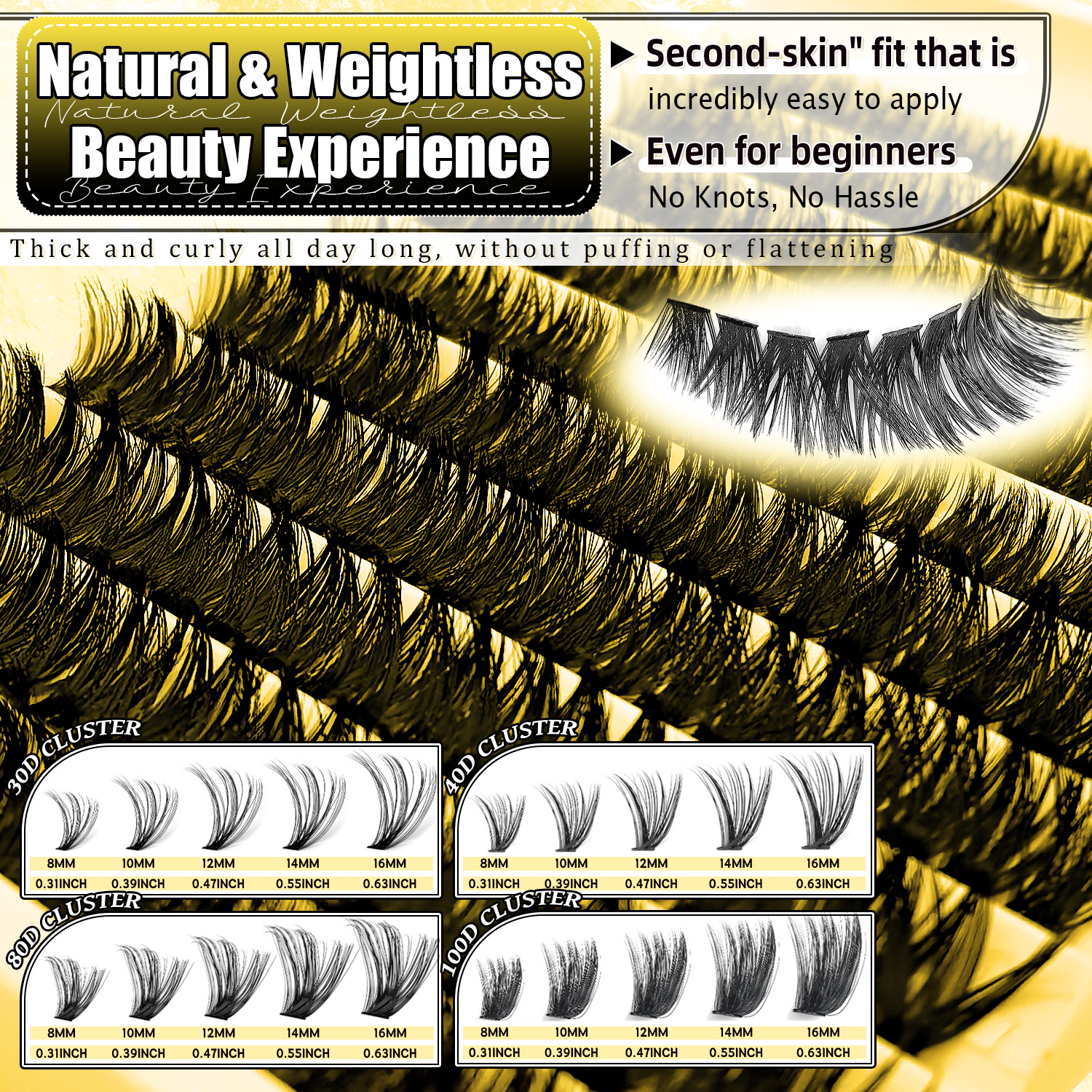 DIY Lash Clusters Kit - 30D/40 - огляд і ціна Eyelash Extension Volume