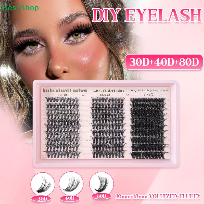 ✂Cluster Lashes Individual Ext - огляд і ціна Eyelash Extension Cluster