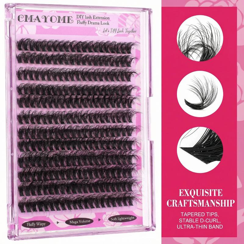 Wispy D Curl Cluster Lashes 14 - огляд і ціна Eyelash Extension Cluster