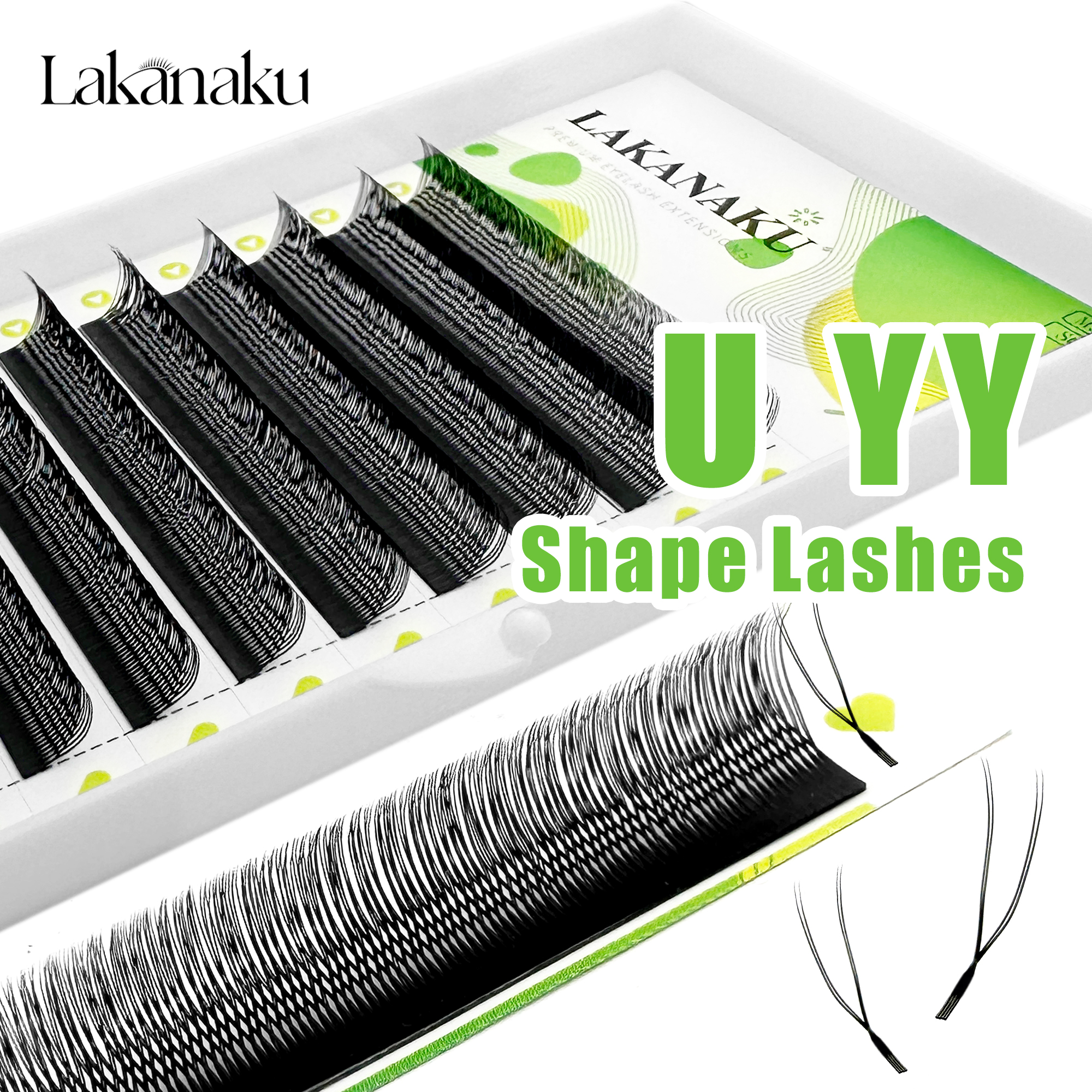 LAKANAKU New U YY Lash U Lash  - огляд і ціна Eyelash Extension Yy