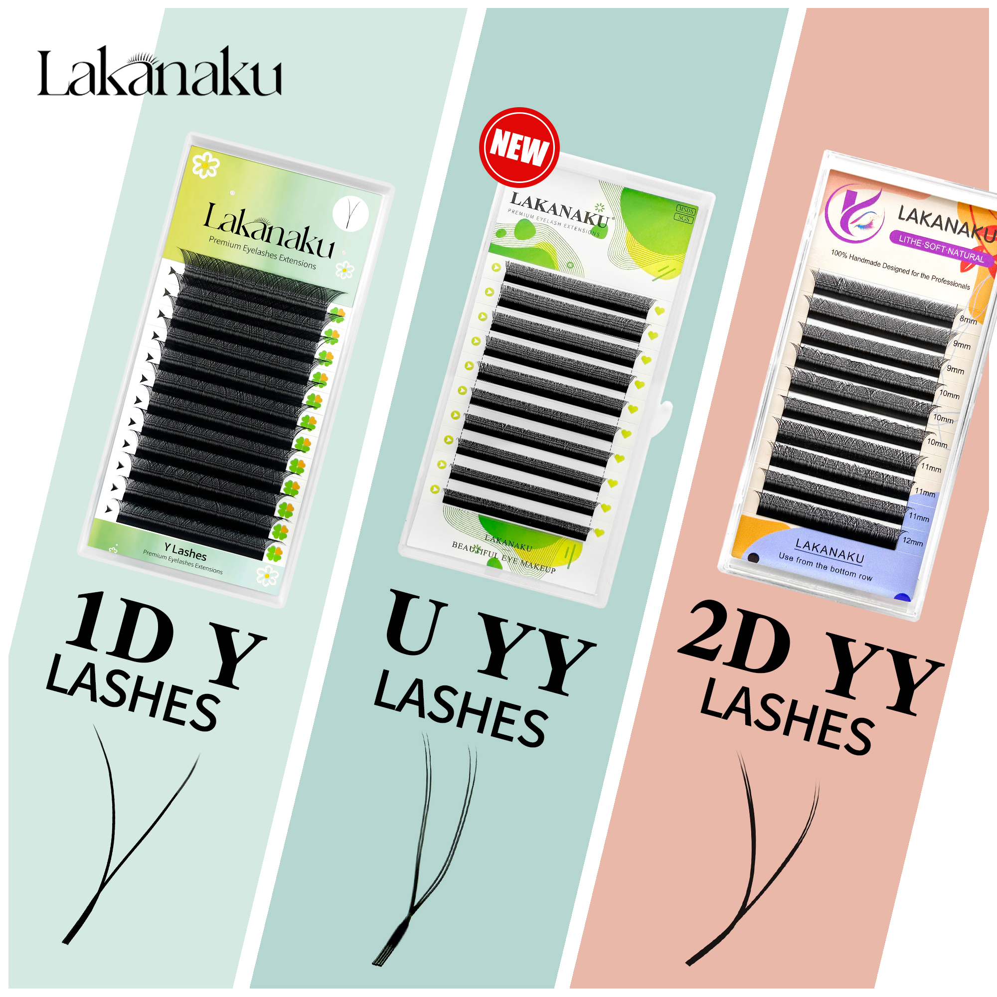 LAKANAKU New U YY Lash U Lash  - огляд і ціна Eyelash Extension Yy