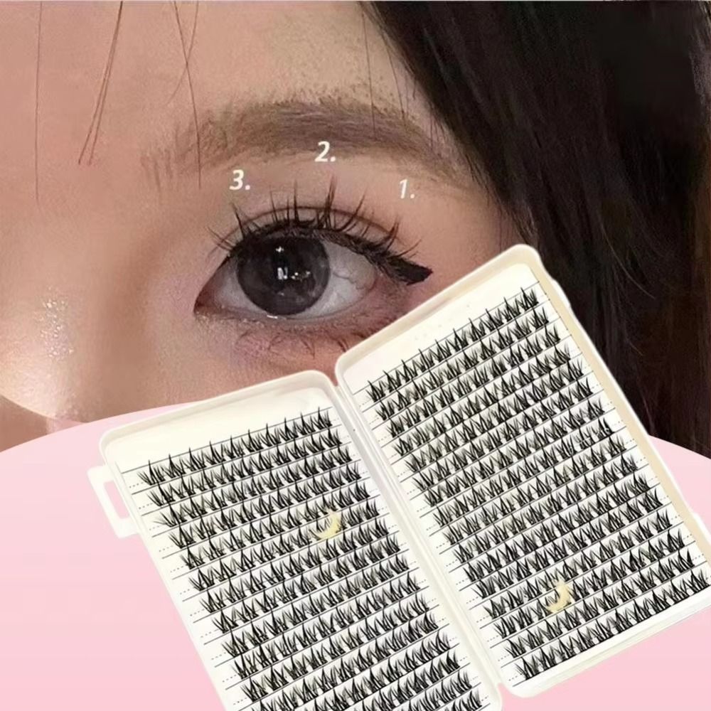 Natural Look False Eyelashes W - огляд і ціна Eyelash Extension Cluster