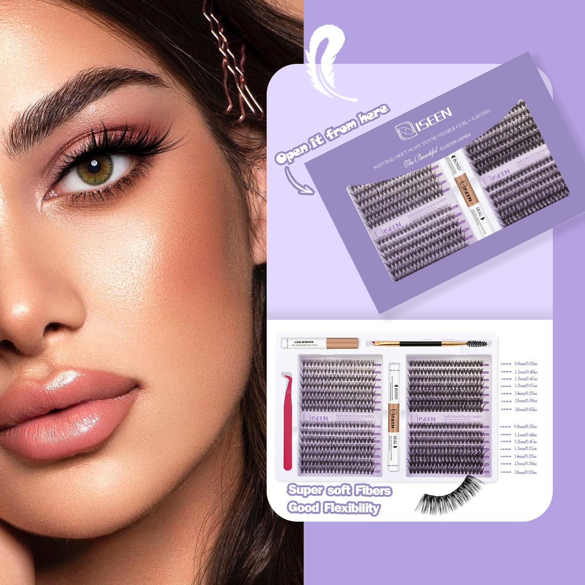 Eyelash Clusters Kit Soft Volu - огляд і ціна Eyelash Extension Volume