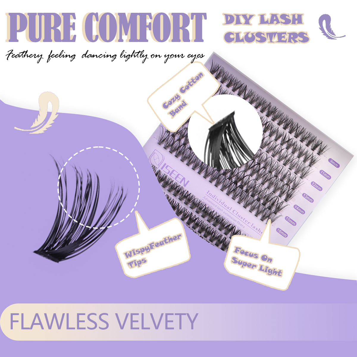 Eyelash Clusters Kit Soft Volu - огляд і ціна Eyelash Extension Volume